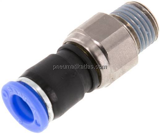 Gerade Drehverschraubung R 1/4"-8mm, IQS-Standard