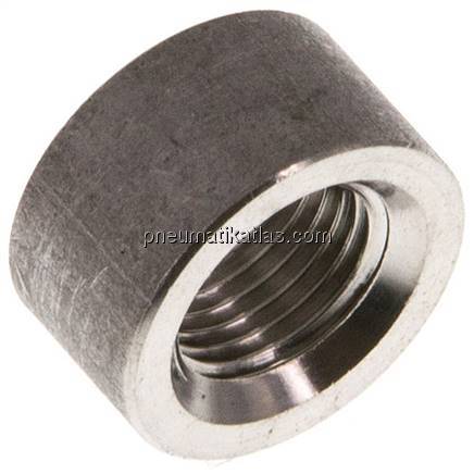 Anschweißmuffe Rp 1/8"-8mm, 1.4571 (DIN2986-halb)
