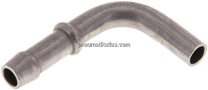 90°-Schlauchnippel Rohr 8, Schl. 7 - 8mm, 1.4301