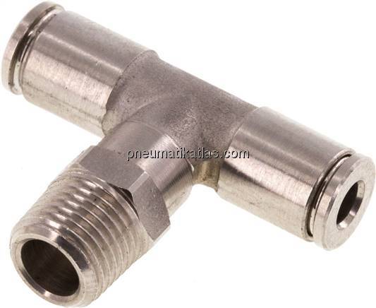 T-Steckanschluss R 1/8"-4mm, IQS-Edelstahl