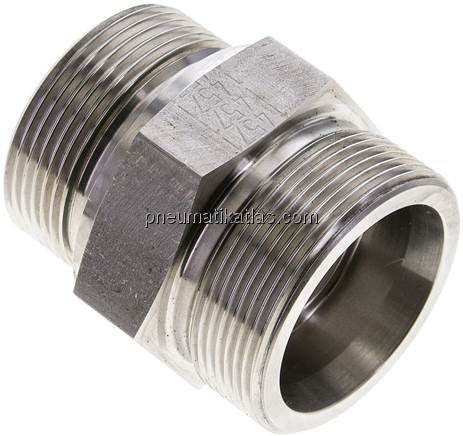 Gerade Schneidringverschr. G 1-1/2"-38 S (M52x2), ohne Mutter & Schneidring, 1.4