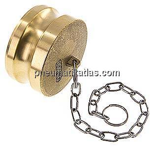 Kamlock-Verschlussstecker (DP) 3", Messing