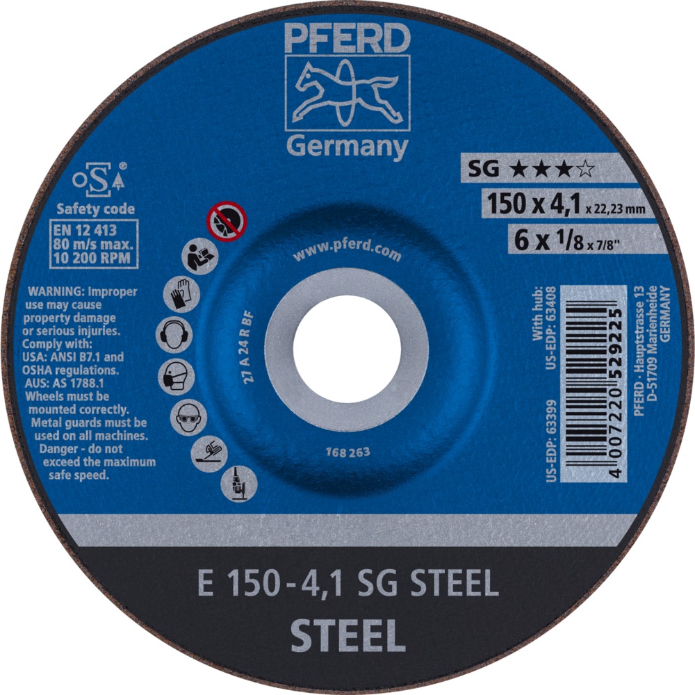 Schruppscheiben E 150-4,1 SG STEEL