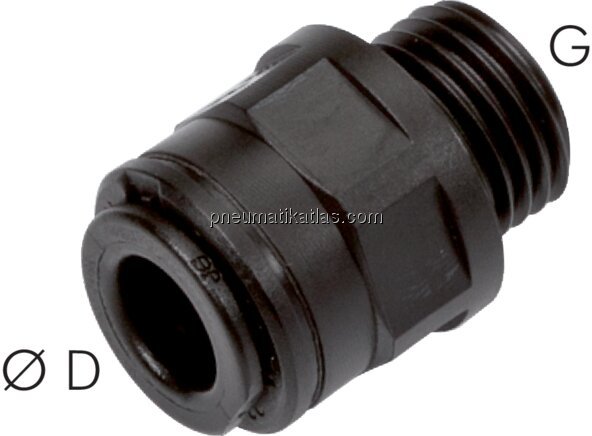 Exemplarische Darstellung: Steckverschraubung mit 