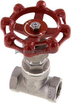 Muffen-Absperrventil, Edelstahl, G 1/2", PN 16, Eco-Line