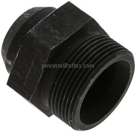 Gerade Anschweißverschraubung 30 S (M42x2), ohne Mutter & Schneidring, Stahl pho