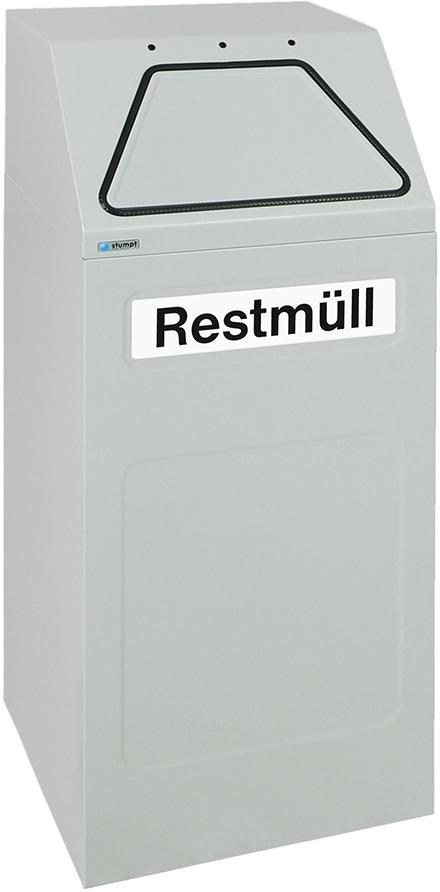 Wertstoffsammler 65 l grau stationär stumpf