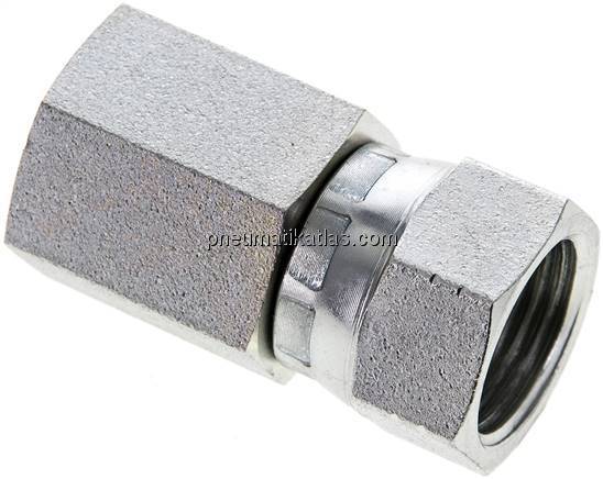 Gerade Aufschraubverschraubung JIC UNF 7/8"-14 - G 1/2"