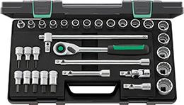 Steckschlüssel-Garnitur 1/2" 50/54/25/6QR 31-teilig Stahlwille