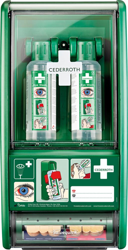 Augenspülstation, inkl. 2 x 500ml Flaschen