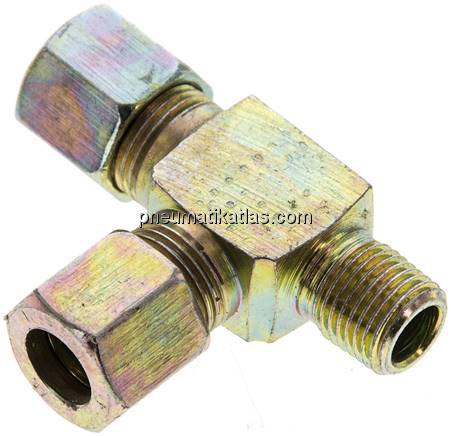 LE-Schneidringverschraubung M 10x1 (konisch)-8 LL (M12x1), Stahl verzinkt