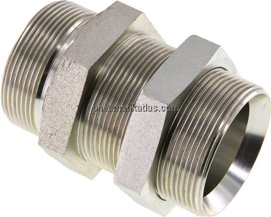 Schottnippel, 60°-Kegel G 2", Stahl verzinkt