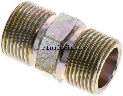 Doppelnippel (nach DIN 8537 / DIN 20036) G 3/4", Stahl / Temperguss