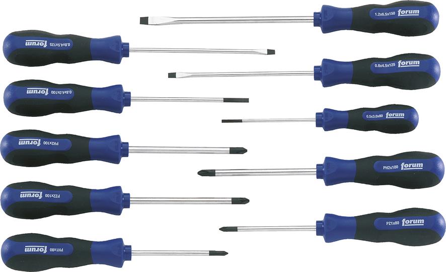 Schraubendreher-Satz 10tlg. Schl./PH/PZ FORUM