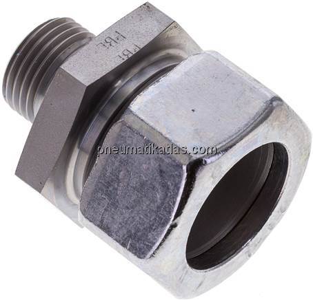 Gerade Schneidringverschr. G 1/2"-28 L (M36x2), Stahl verzinkt