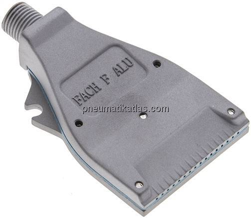 Mehrkanal-Fächerdüse, 51mm, G 1/4", Aluminium