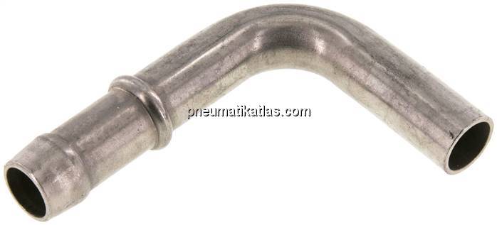 90°-Schlauchnippel Rohr 12, Schl. 11 - 12mm, 1.4301