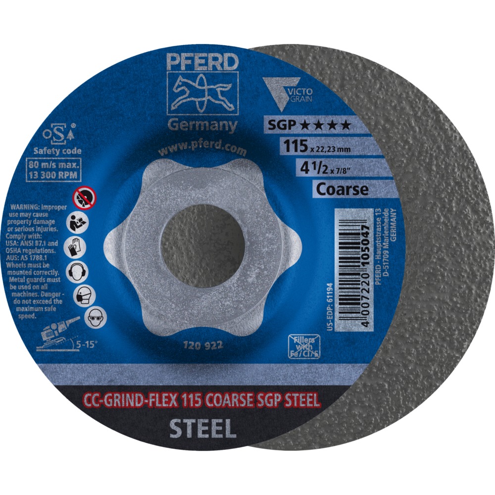CC-GRIND (inkl. SOLID, FLEX, STRONG) CC-GRIND-FLEX 115 COARSE SGP STEEL
