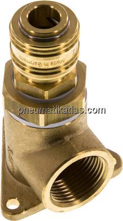 Wanddose mit Kupplungsdose, G 3/4", Messing