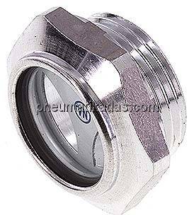 Ölstandsschauglas (Ölstandsauge) mit Dichtung, G 1"