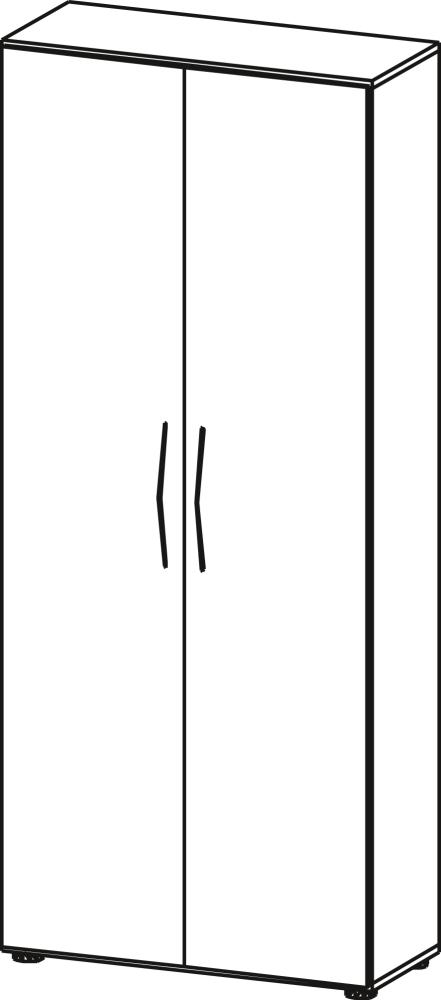 Schrank 5 OH B 800 mm Nussbaum