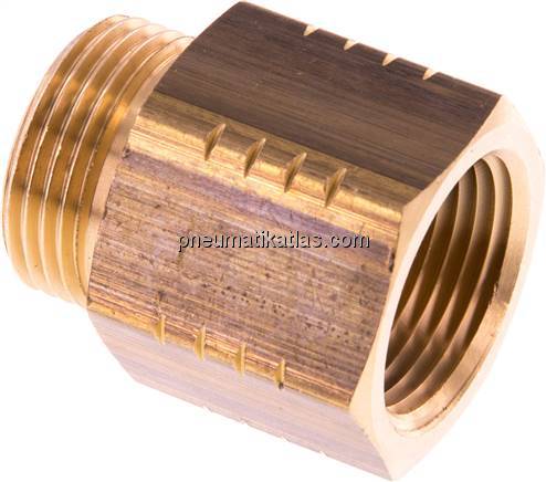 Reduziernippel G 3/4"(AG)-NPT 3/4"(IG), Messing