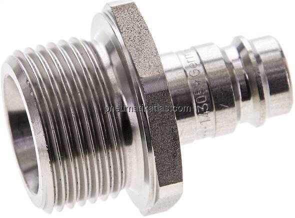 Kupplungsstecker (NW10) G 3/4"(AG), Edelstahl