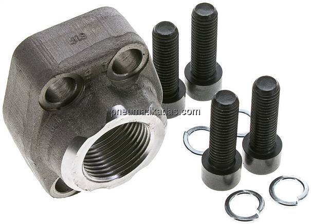 Flanschverschraubung 1-1/4"-SAE (3000 PSI), G 1" (IG)