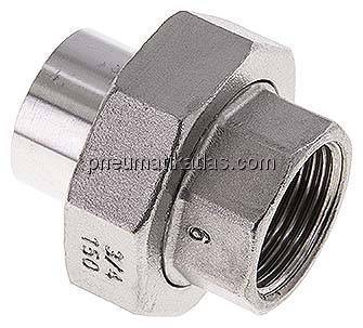Anschweißverschraubung kon. dicht. Rp 3/4"(IG)-26,9mm