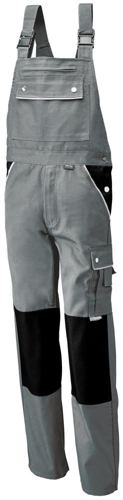 Latzhose,Canvas,320 g/qm,Gr.58,grau PLANAM