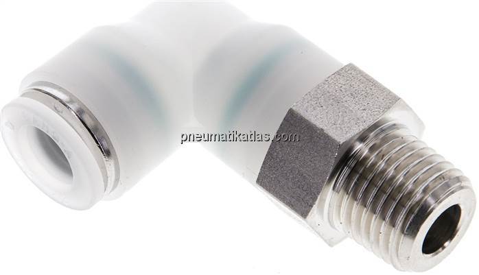 Winkel-Steckanschluss R 1/4"-8mm, IQS-ES LE/IQS-PVDF