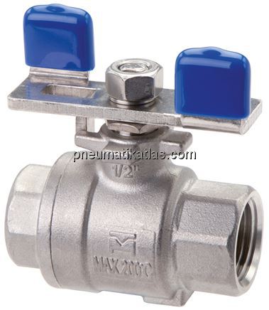 Exemplarische Darstellung: Edelstahl-Kugelhahn 2-t