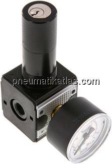 MULTIFIX Präzisionsdruckregler, abschließbar,G 1/4" 0,5 - 10bar