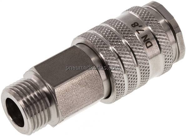 Kupplungsdose (NW7,2) G 3/8"(AG), Edelstahl