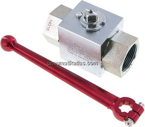 Hochdruck-Kugelhahn, Stahl, G 1-1/4", 0 - 315bar