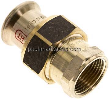 Pressfitting, Verschraubung flachd., 22mm / Rp 3/4"(IG)