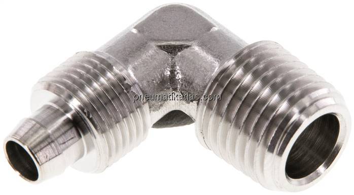 Winkel-Gewindestück R 1/4"-8x6mm, 1.4404 ohne Mutter