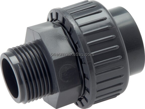 Exemplarische Darstellung: PVC-Verschraubung mit K