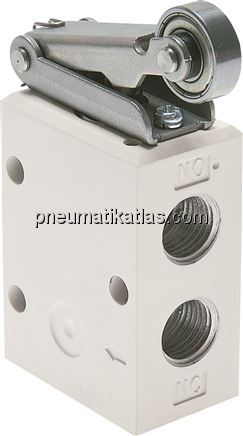 Exemplarische Darstellung: 3/2-Wege Rollenhebelven