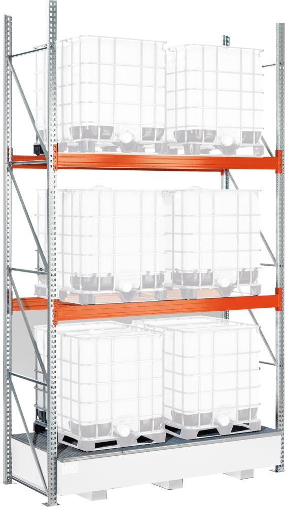 Palettenregal Grundfeld B2870xT1100xH4900 3 Ebenen