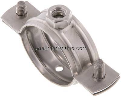 Rohrschelle, 40 - 43mm, 1.4404, ohne Einlage