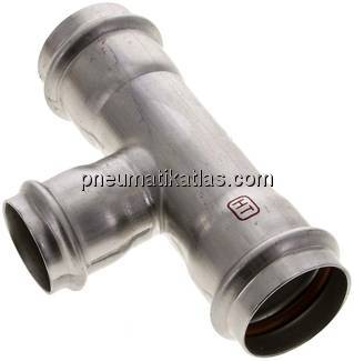 Pressfitting, T-Stück, 42x35mm innen, 1.4404