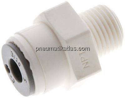 Gerader Steckanschluss NPT 1/8"-3/16" (4,76 mm), IQS-LE (EPDM-Dichtung)