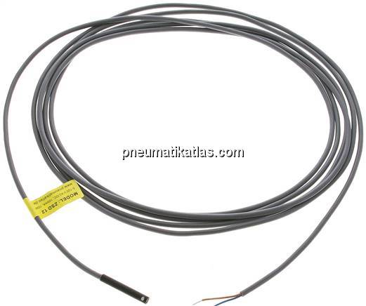 Zylinderschalter, 2-Leiter-Reed-Sensor, rote LED