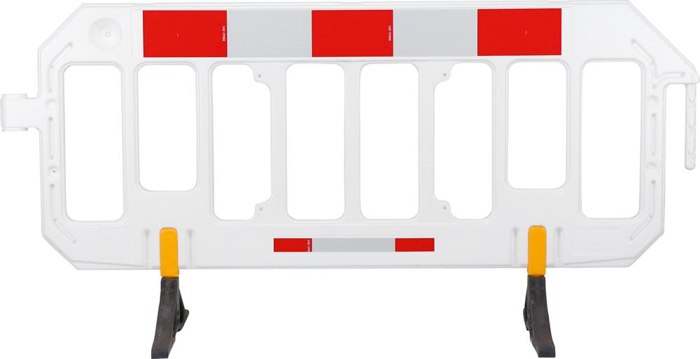 Absperrgitter HDPE 2000x1000 weiss rot-weiss