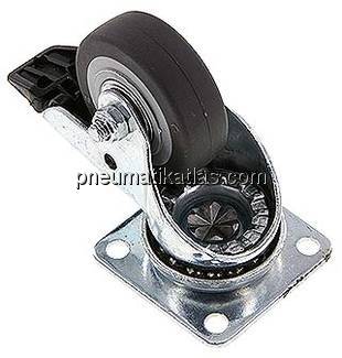 Apparaterolle, Lenkrolle mit Totalfeststeller, 50mm