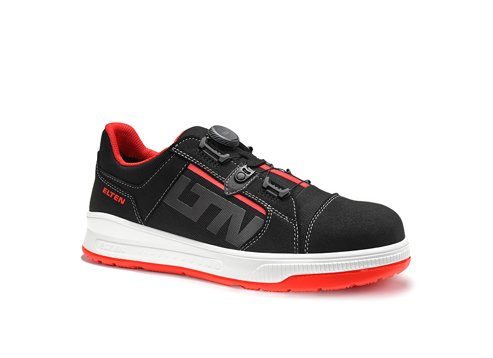 Sicherheitshalbschuh ISAAK XXST BOA® black-red Low ESD S2
