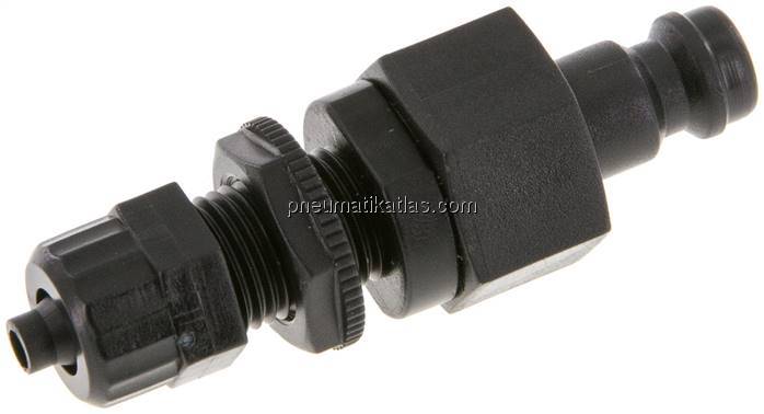 Schott-Kupplungsstecker (NW5) 6x4mm Schlauch, POM