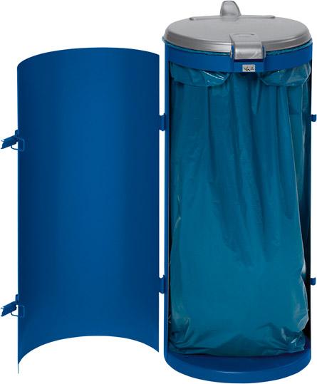 Abfallsammler mit Tür 120 l blau H 900 mm VAR