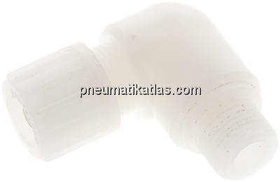 Winkel-Verschraubung G 3/8"-12x6mm, PVDF